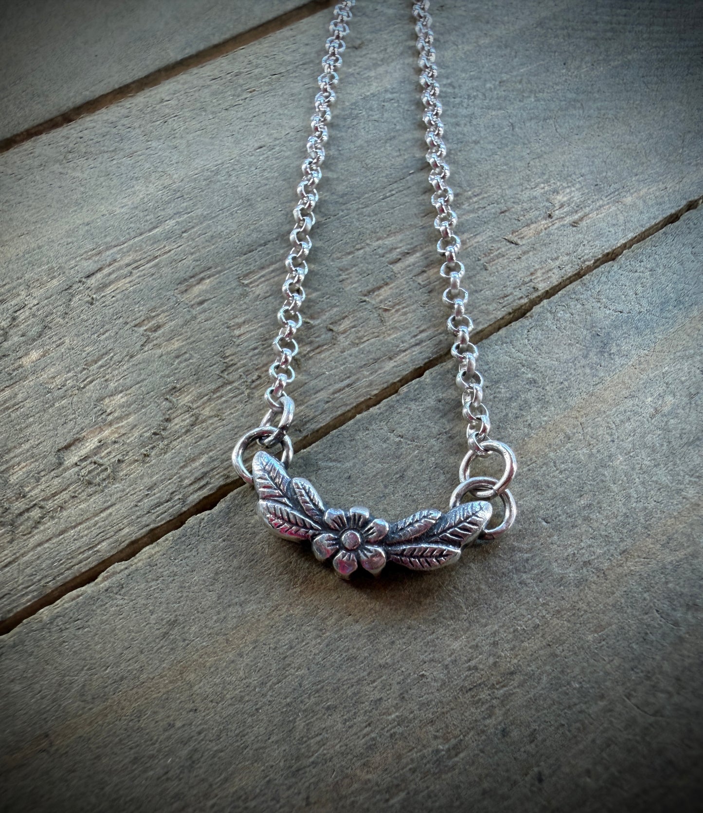 Floral and Leaf Necklace