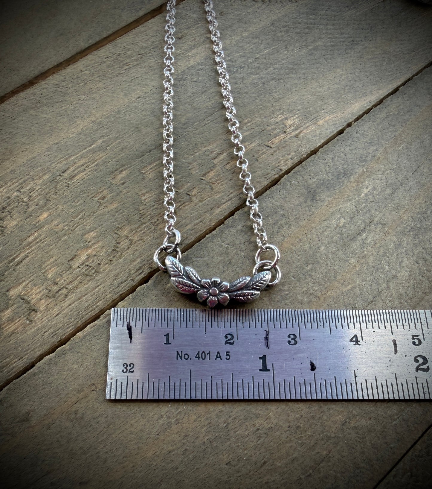 Floral and Leaf Necklace