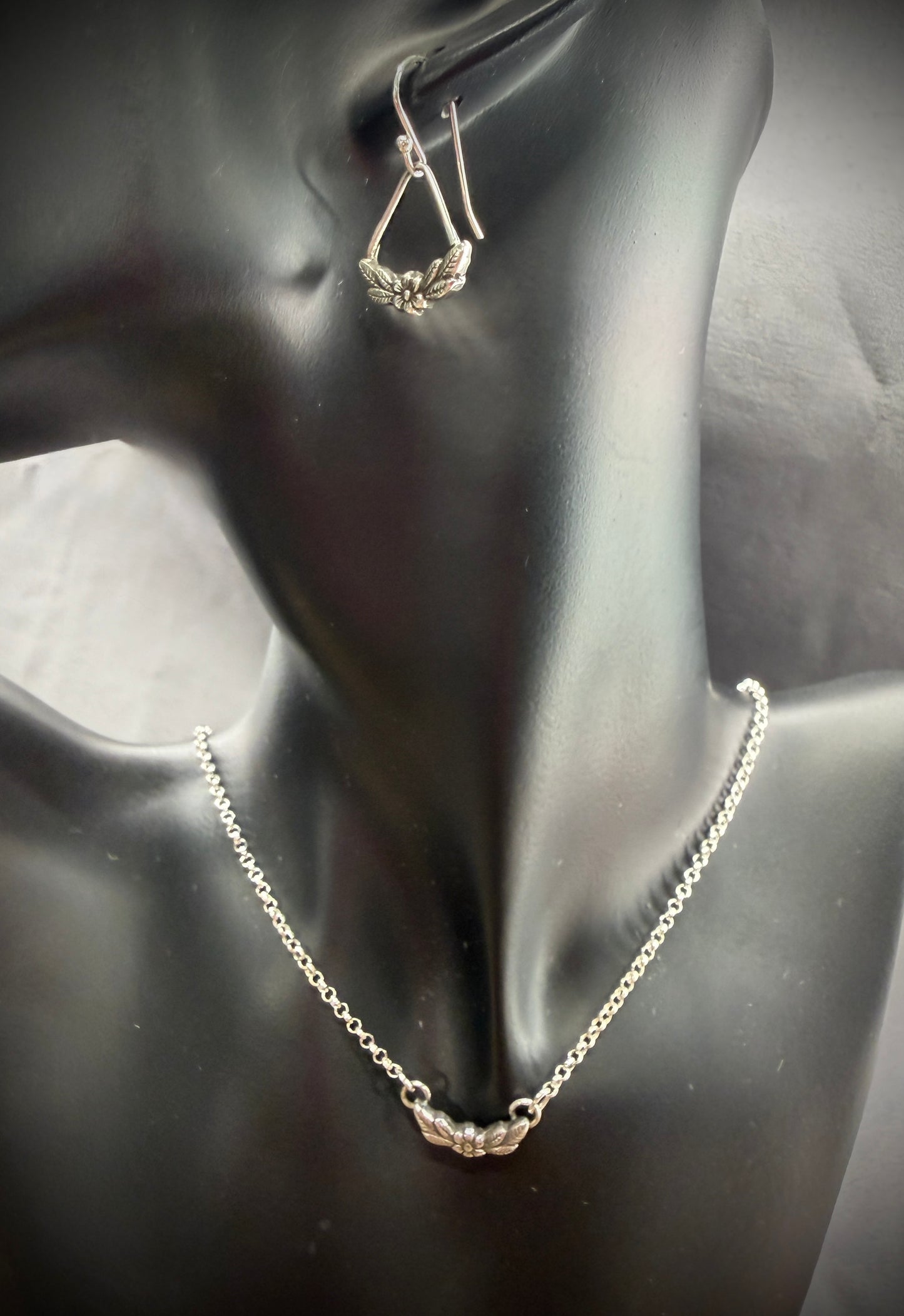 Floral and Leaf Necklace