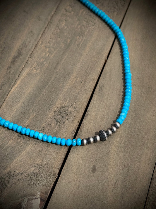 Turquoise Bead Necklace