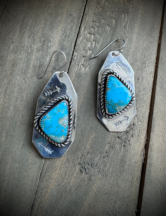 Turquoise with Arrows Earrings