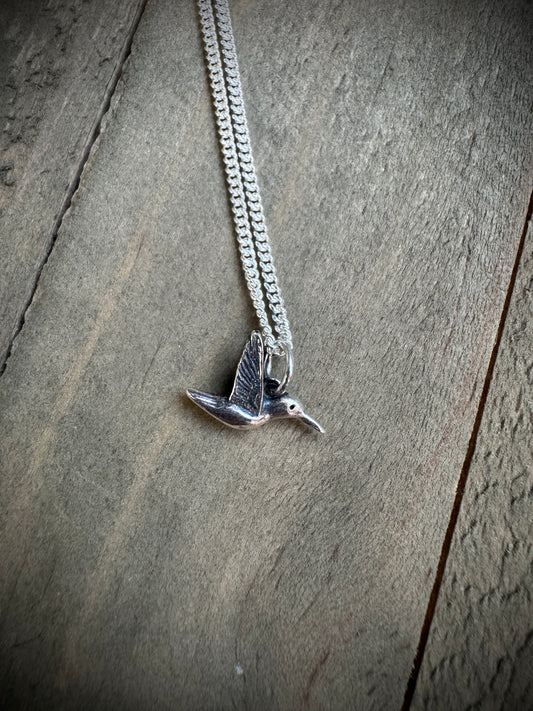 Petite Hummingbird Necklace