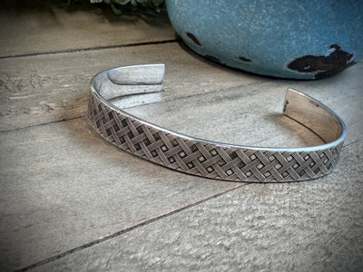 Basket Weave Cuff Bracelet