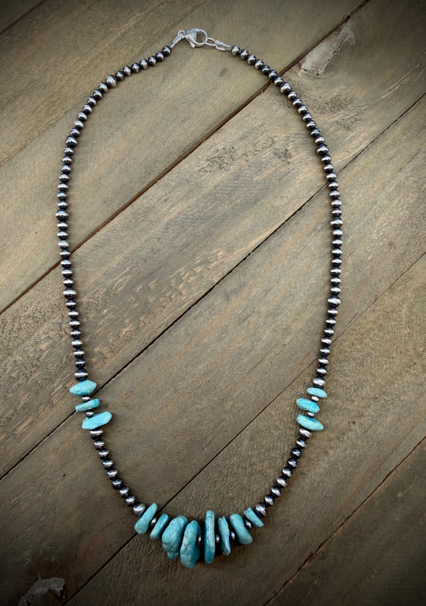 Navajo Pearl and Turquoise Necklace
