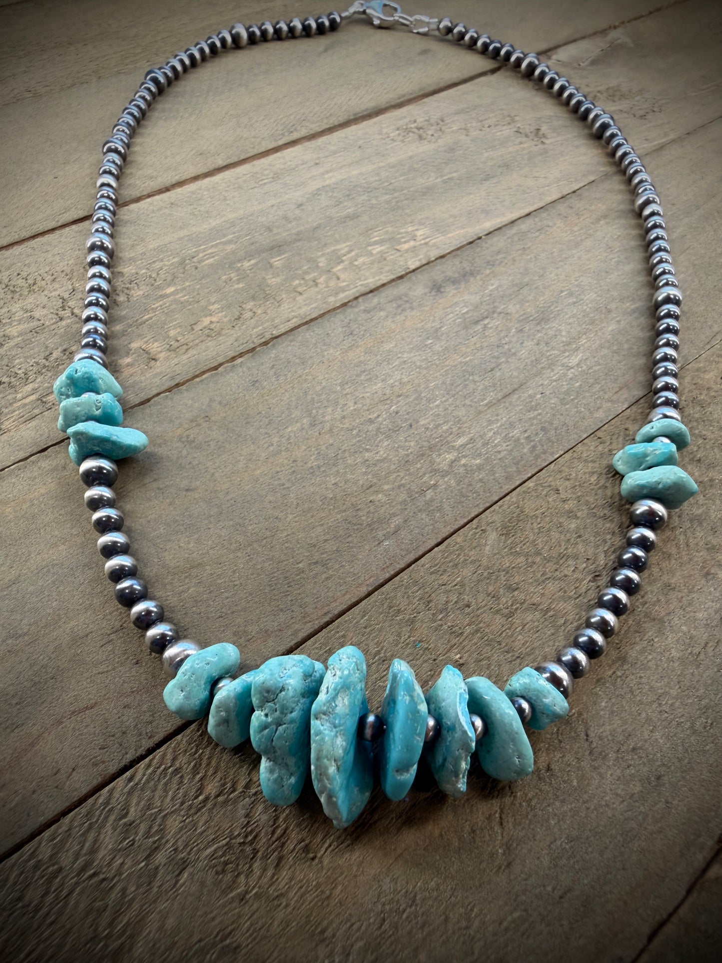 Navajo Pearl and Turquoise Necklace