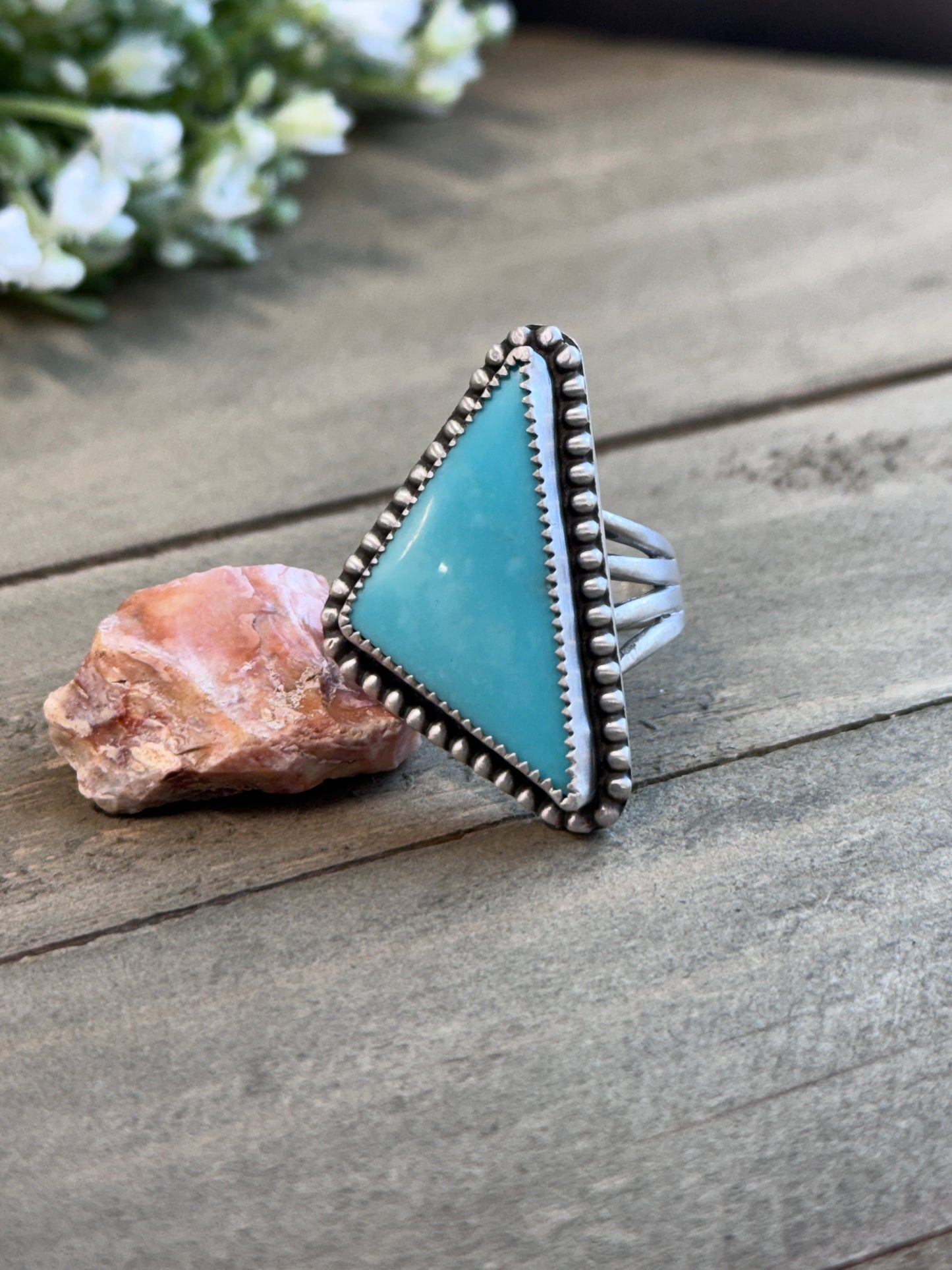 Turquoise Triangle Ring