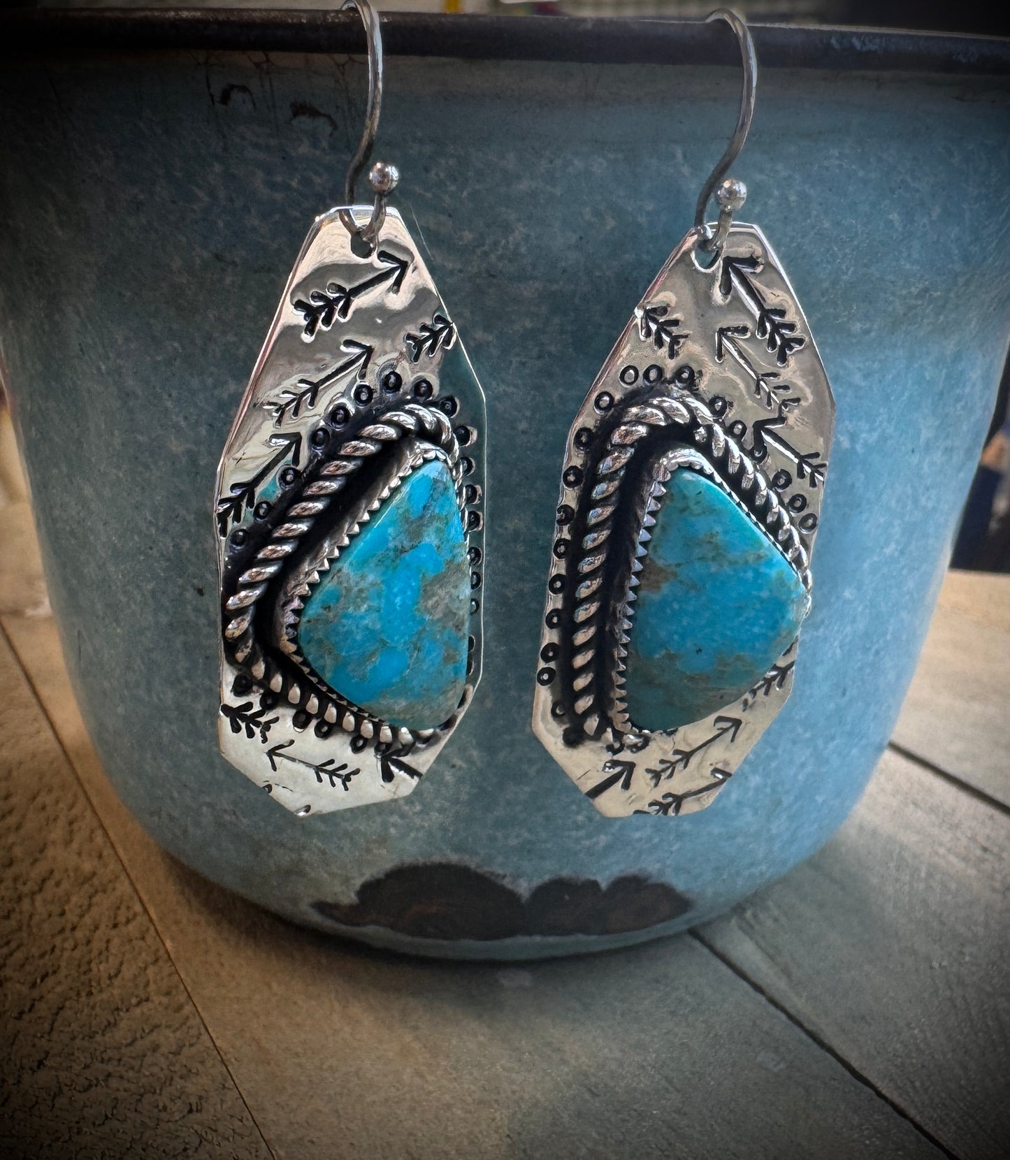 Turquoise with Arrows Earrings