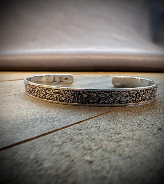 Floral Vine Cuff Bracelet