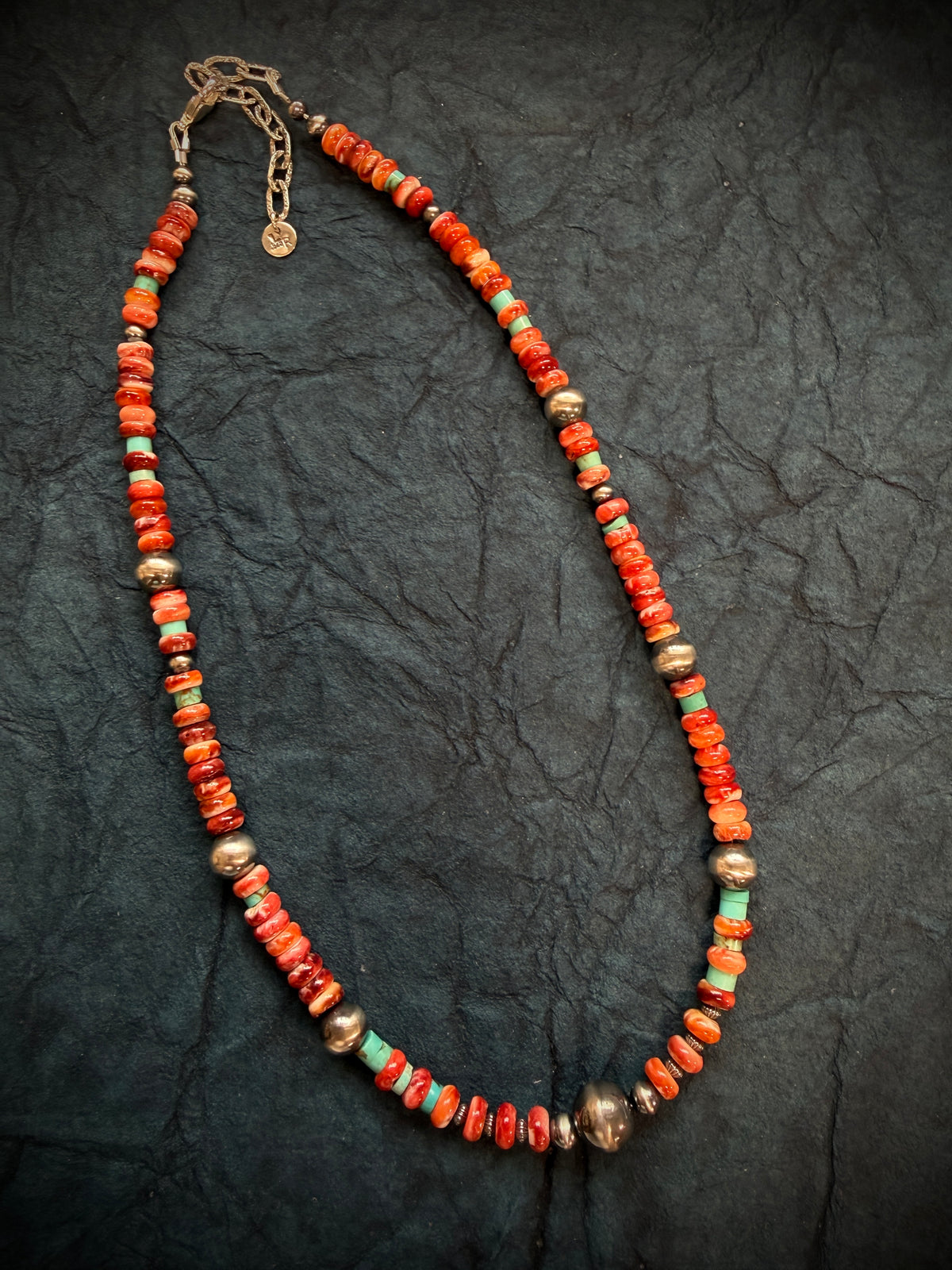 Orange Spiny Oyster Necklace