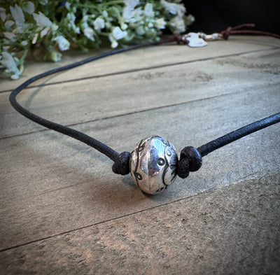 Bead and Leather Necklace