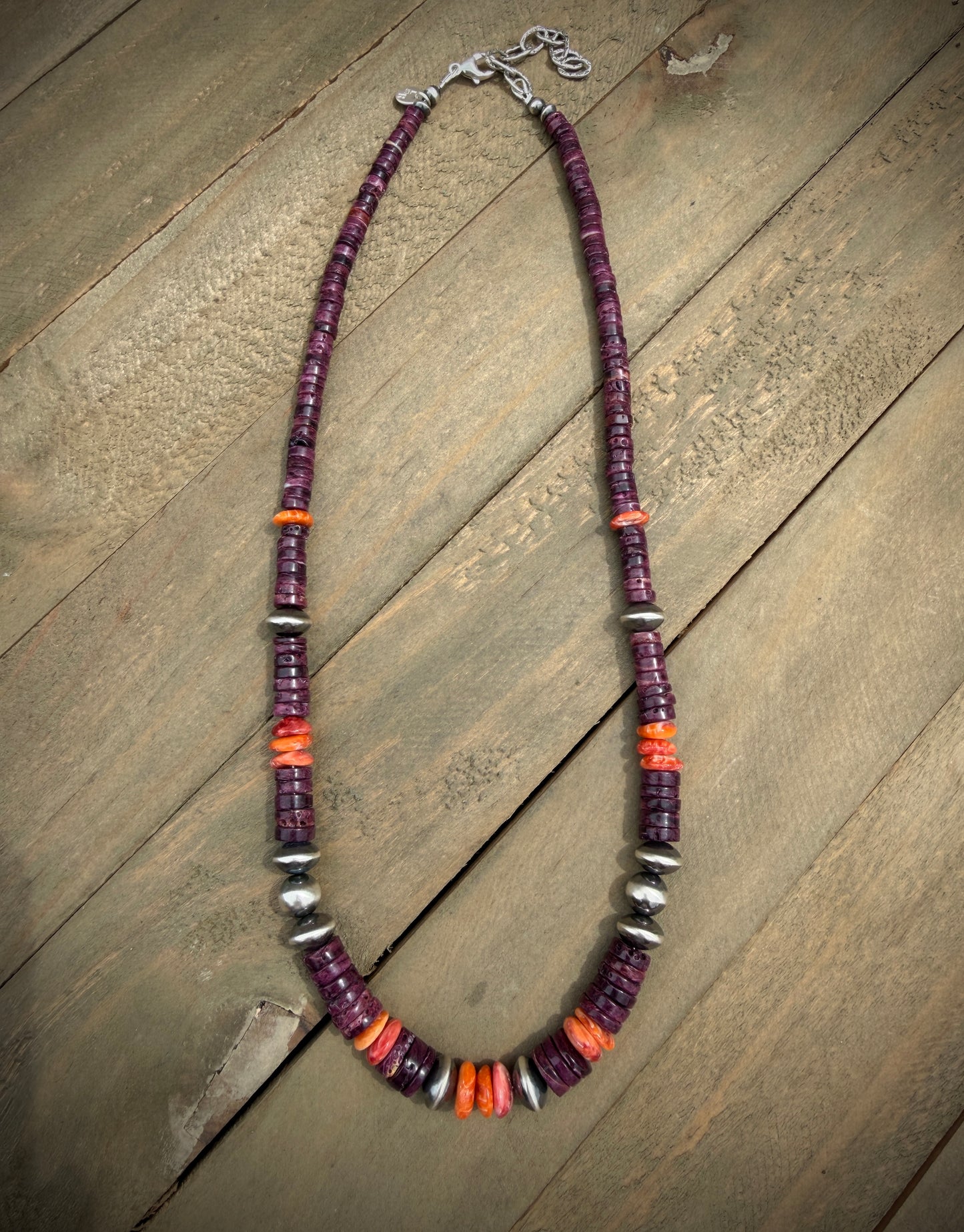 Purple Spiny Oyster Necklace