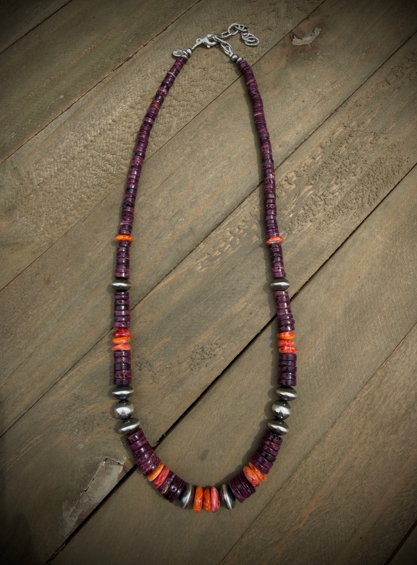 Purple Spiny Oyster Necklace