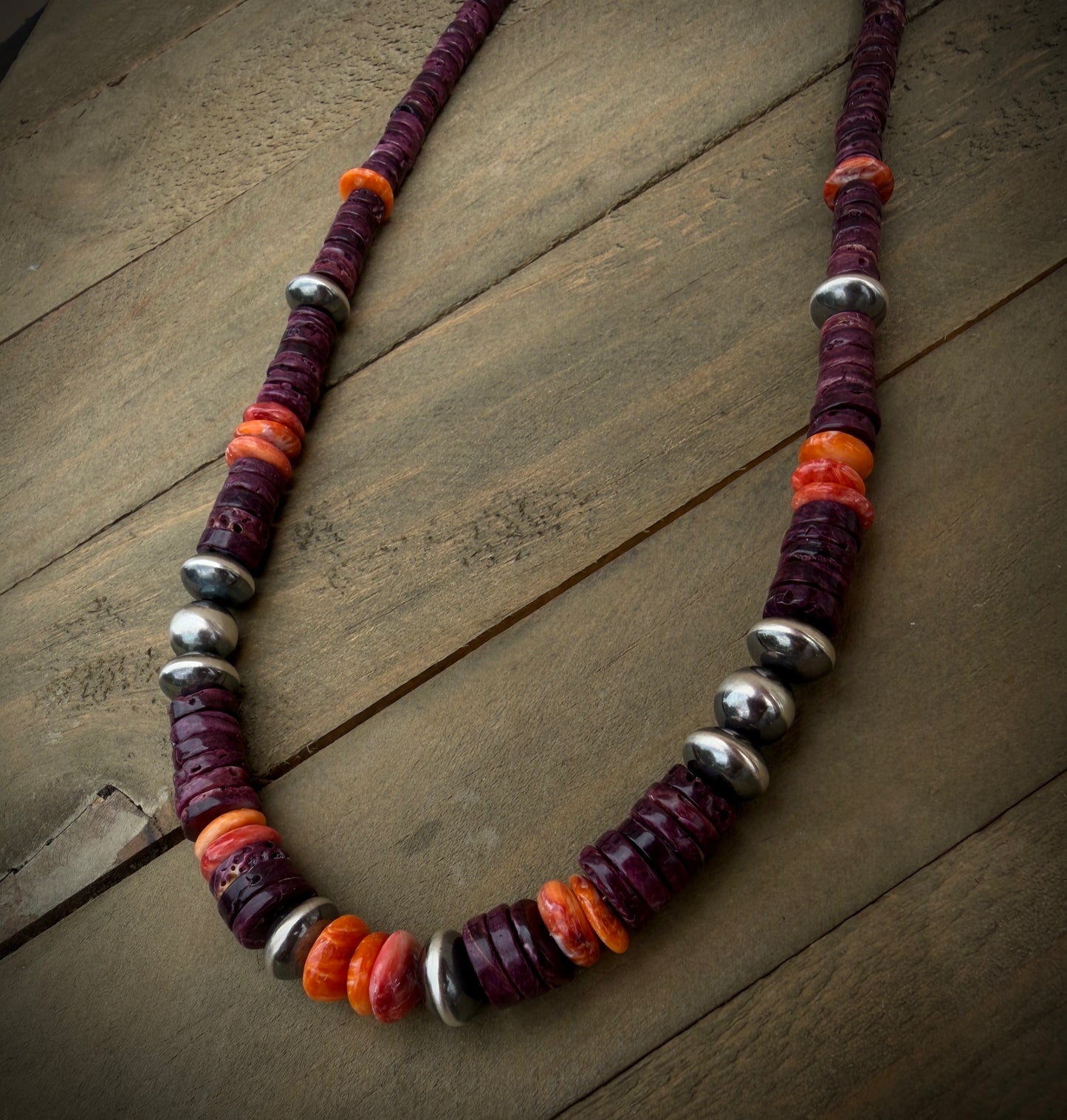 Purple Spiny Oyster Necklace