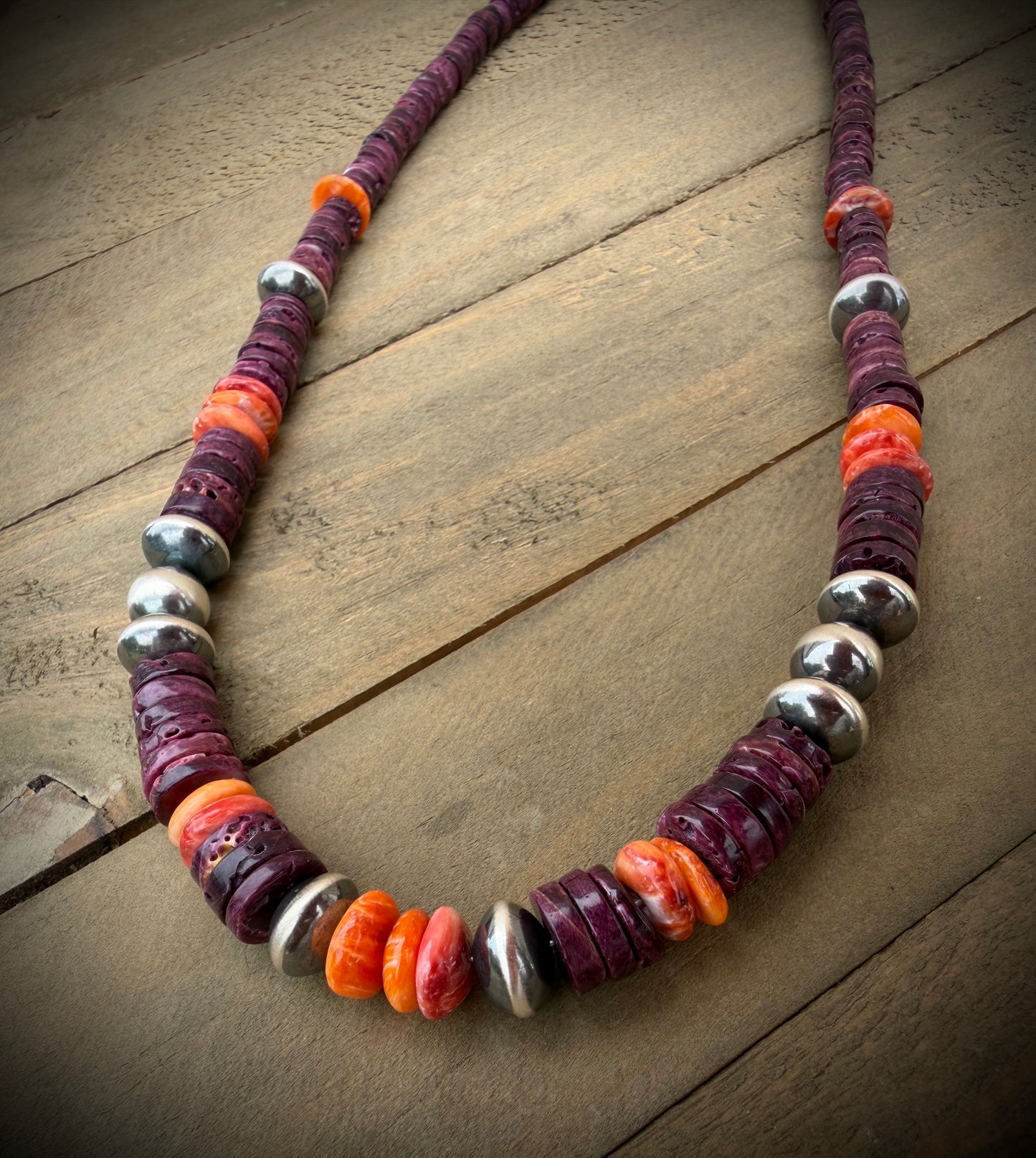 Purple Spiny Oyster Necklace
