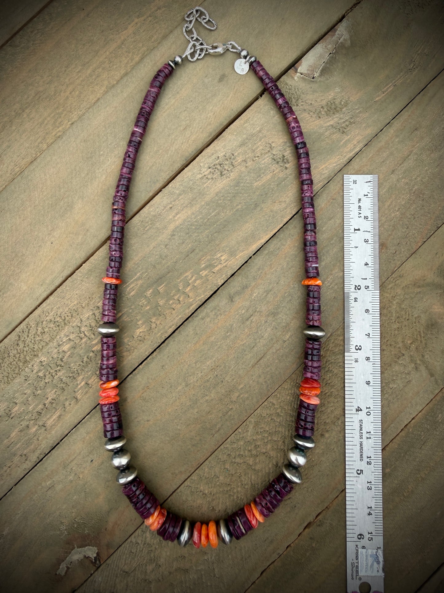 Purple Spiny Oyster Necklace