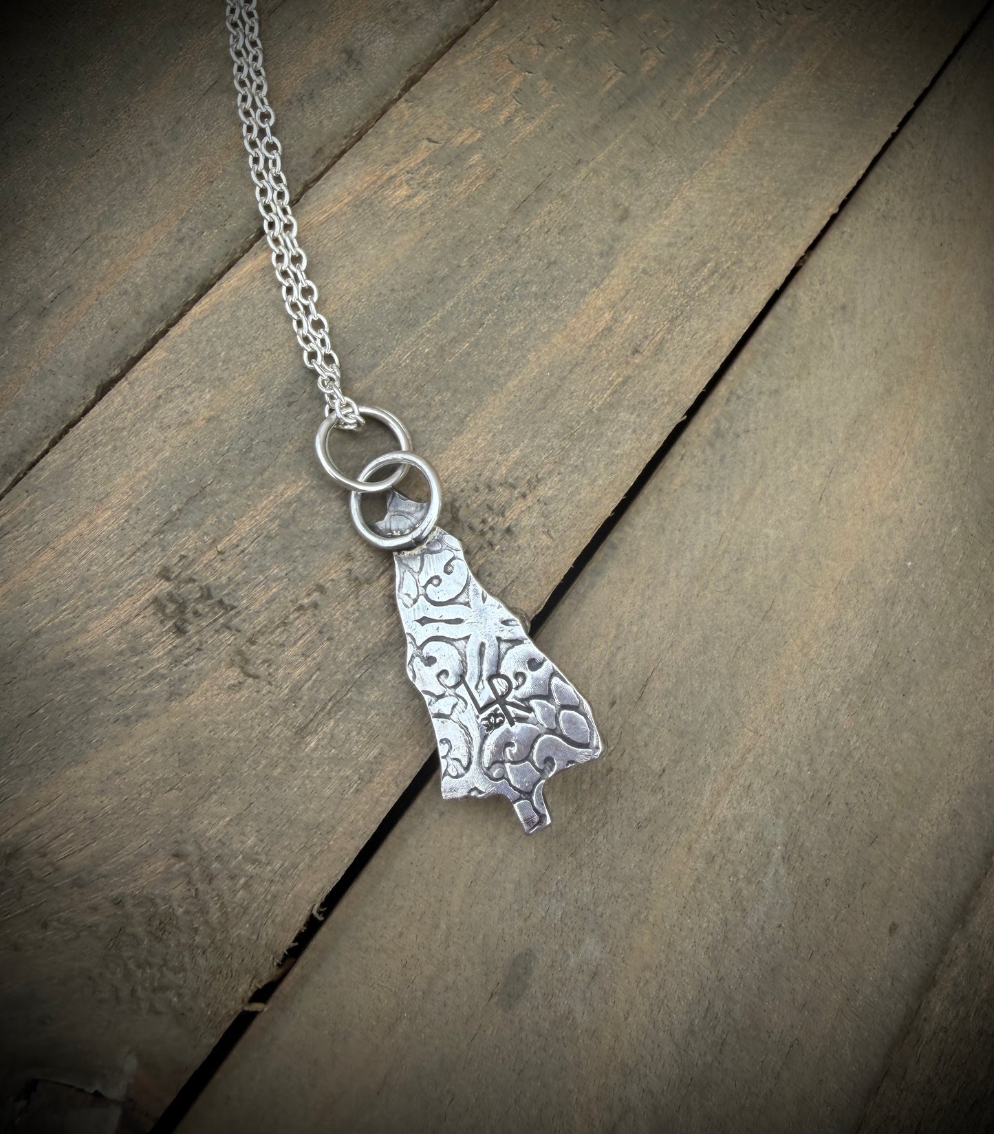 Aurora Opal Christmas Tree Necklace