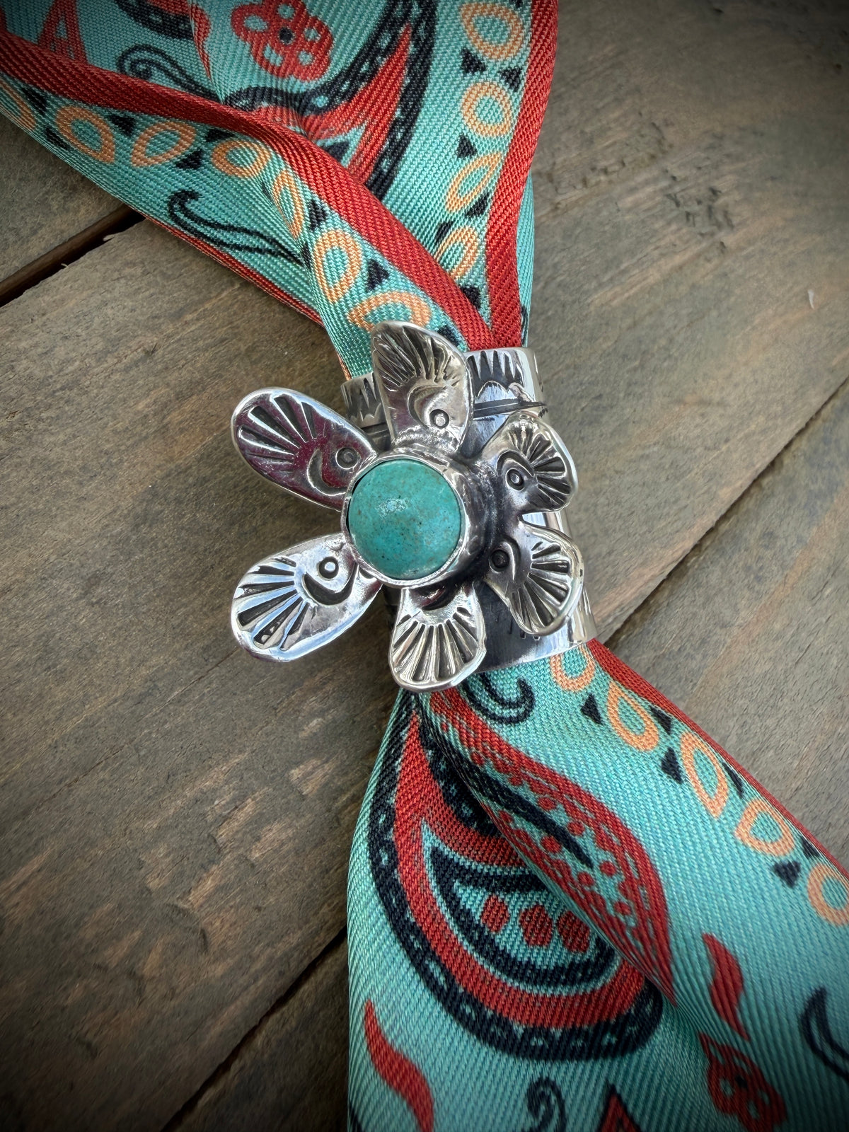Flower Scarf Slide