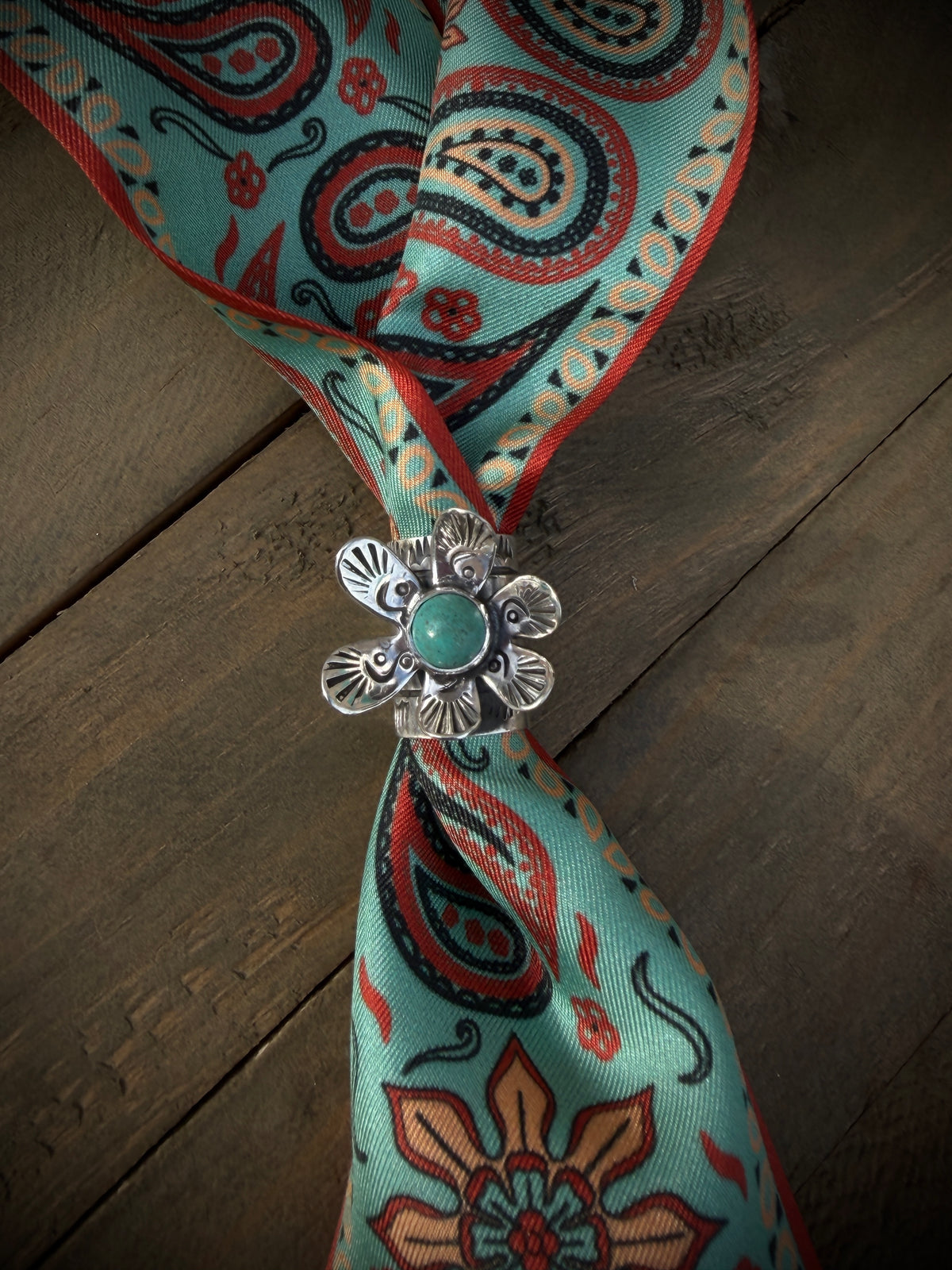 Flower Scarf Slide