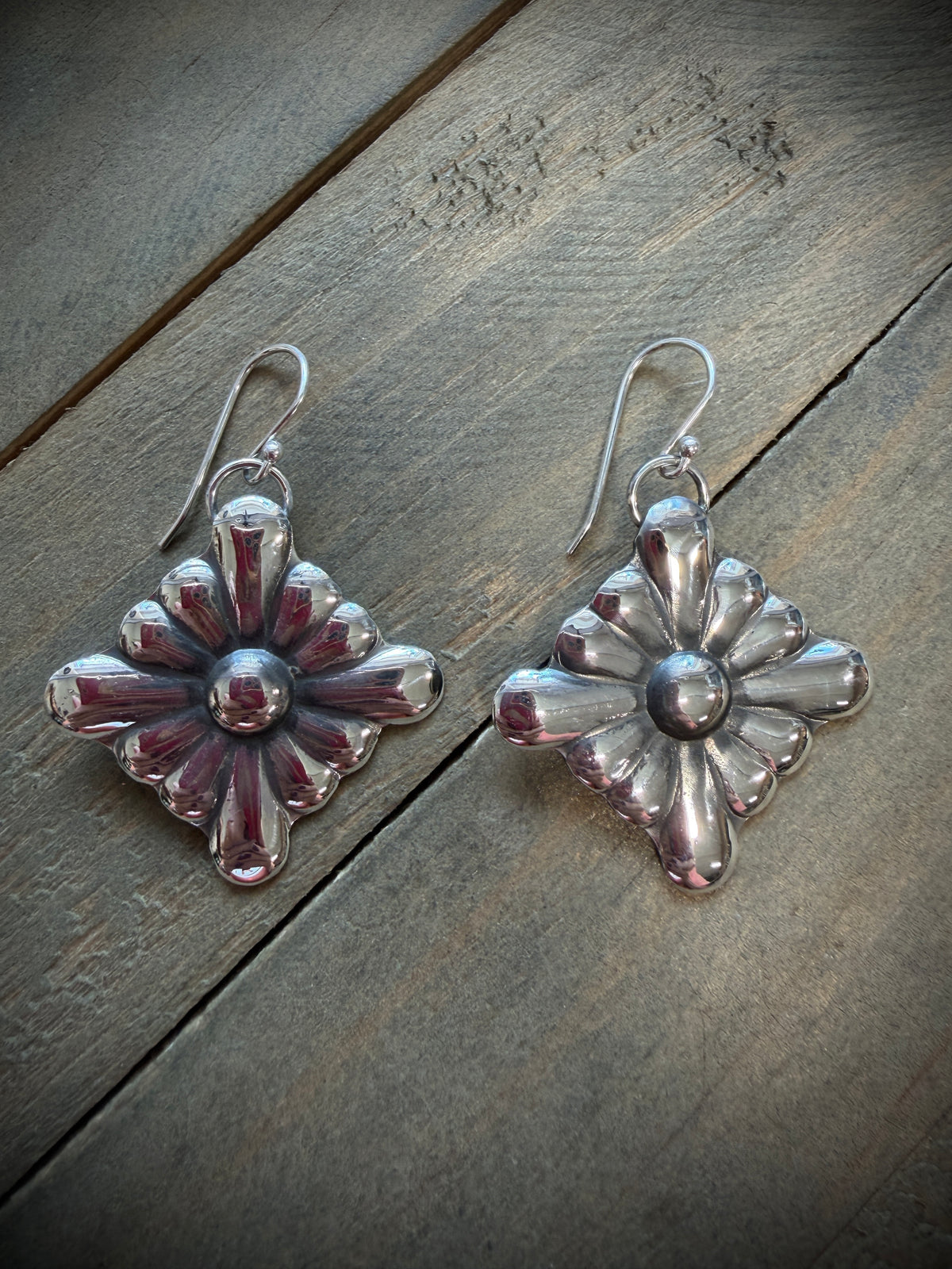 Cross Concho Earrings