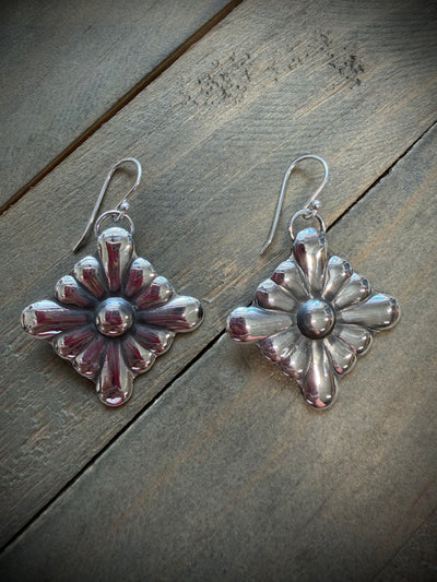 Cross Concho Earrings