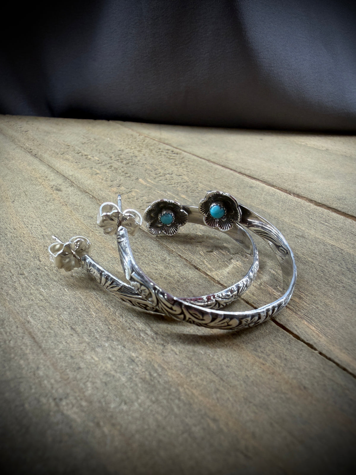 Hidden Flower with Turquoise #2