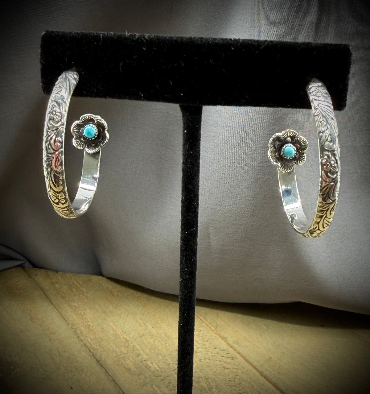 Hidden Flower with Turquoise #2