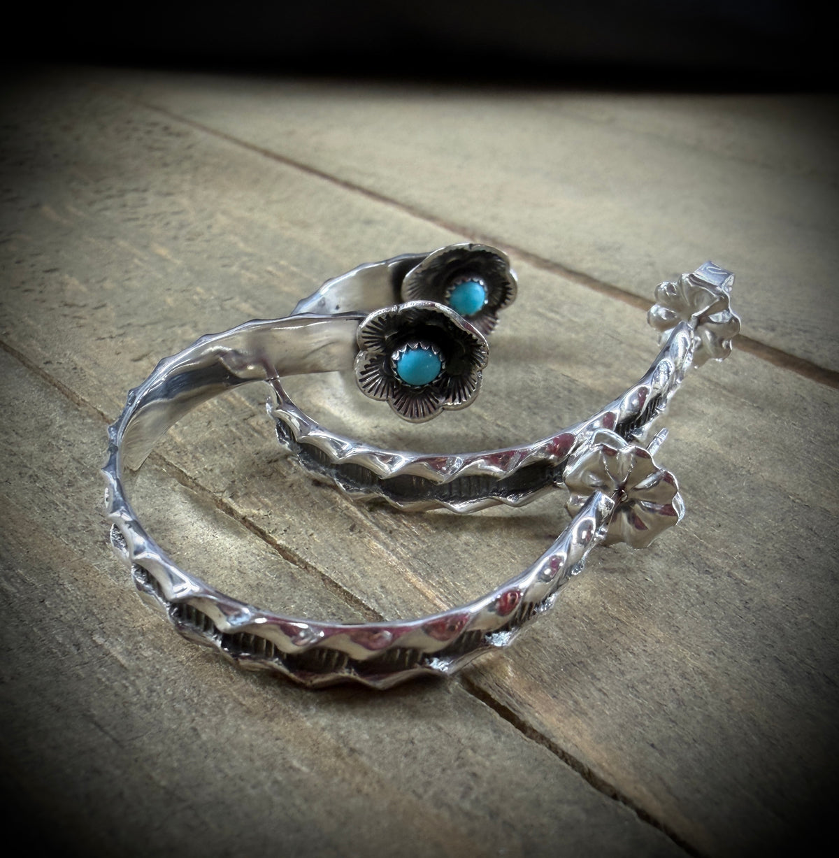 Hidden Flower with Turquoise #1