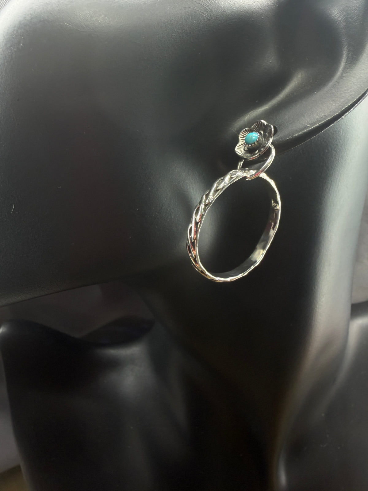 Prairie Flower with Turquoise Earring #1