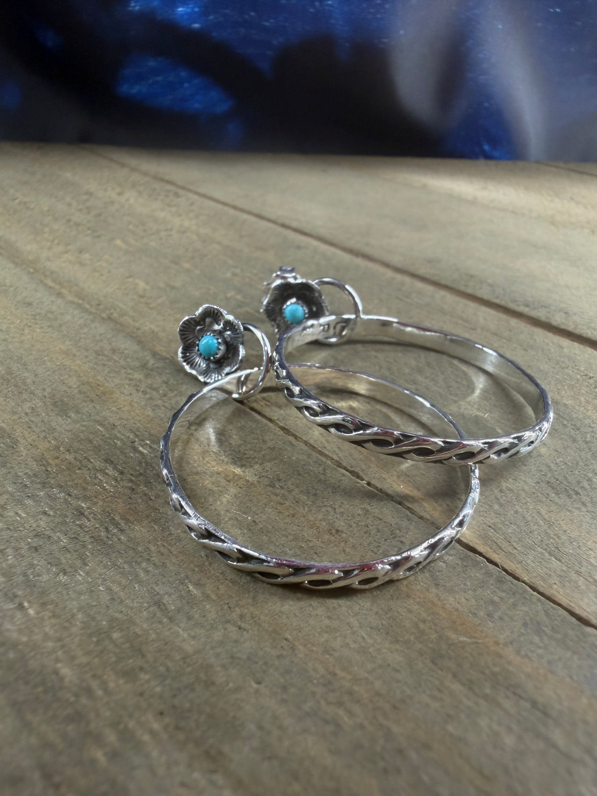 Prairie Flower with Turquoise Earring #2