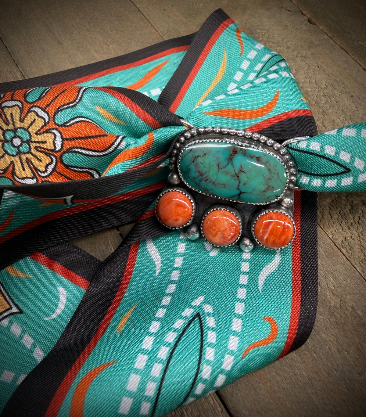 Turquoise and Spiny Oyster Twilly Slide (Twilly is included)