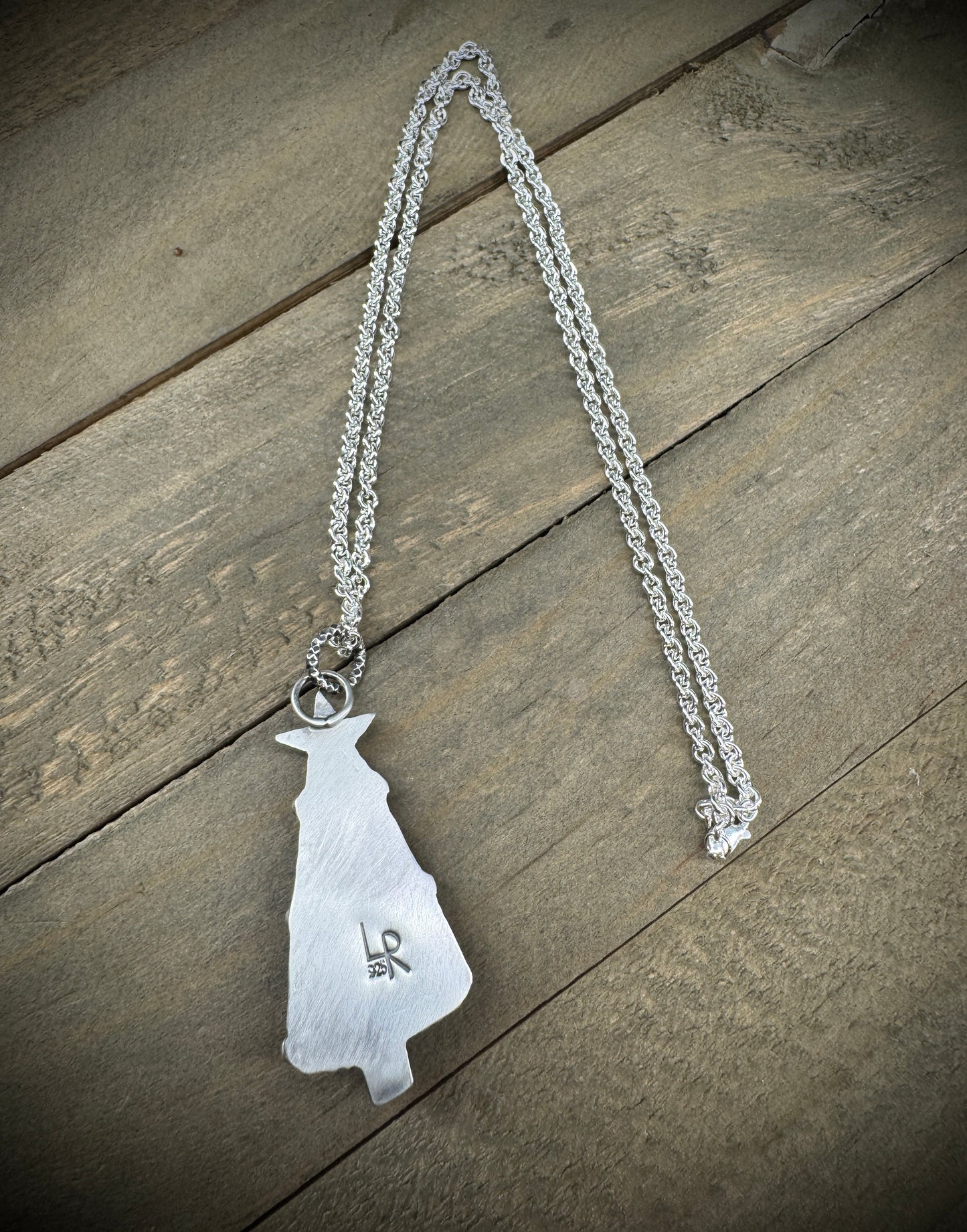 Gaspéite Christmas Tree Necklace