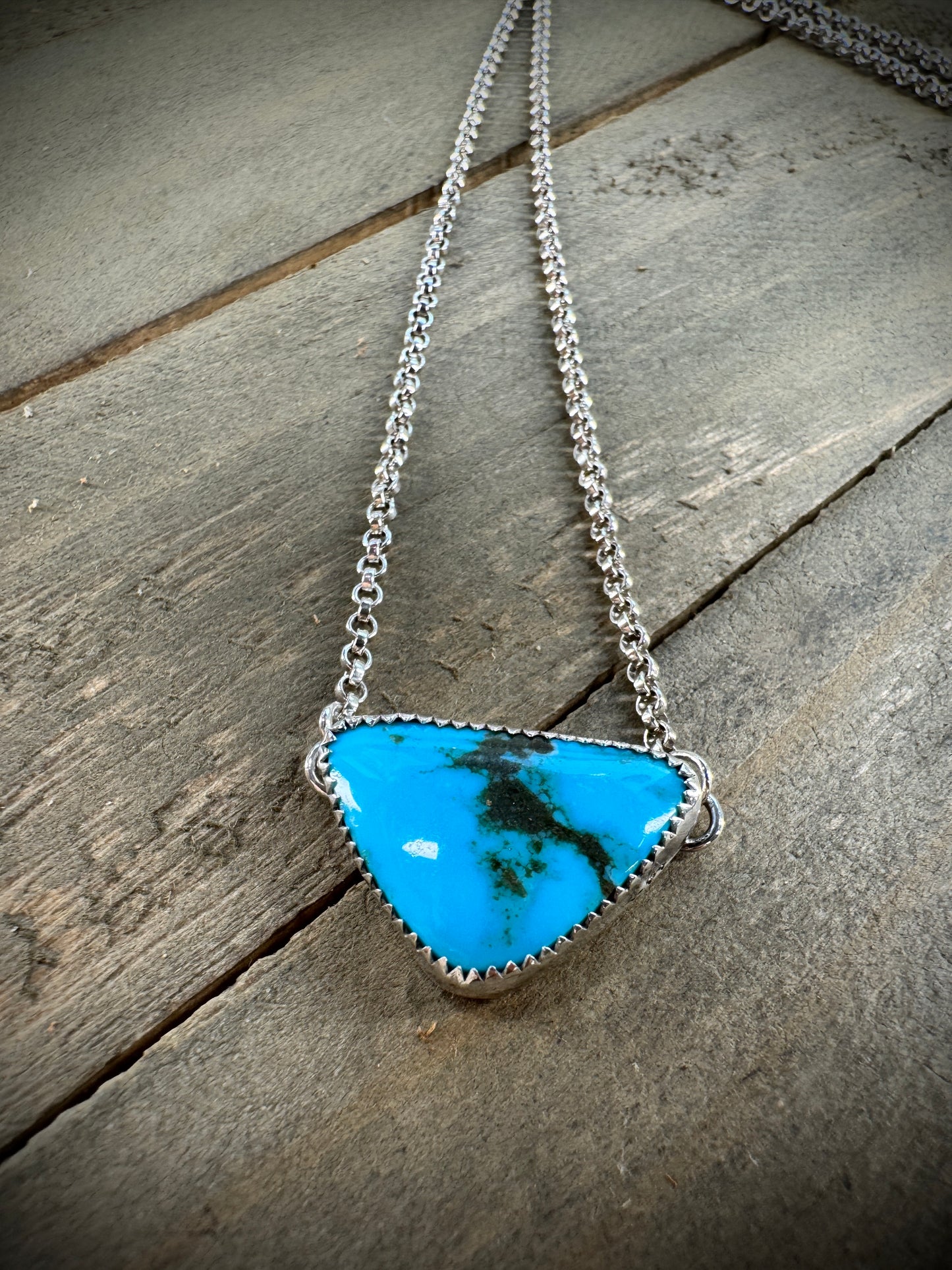 Turquoise Triangle Pendant