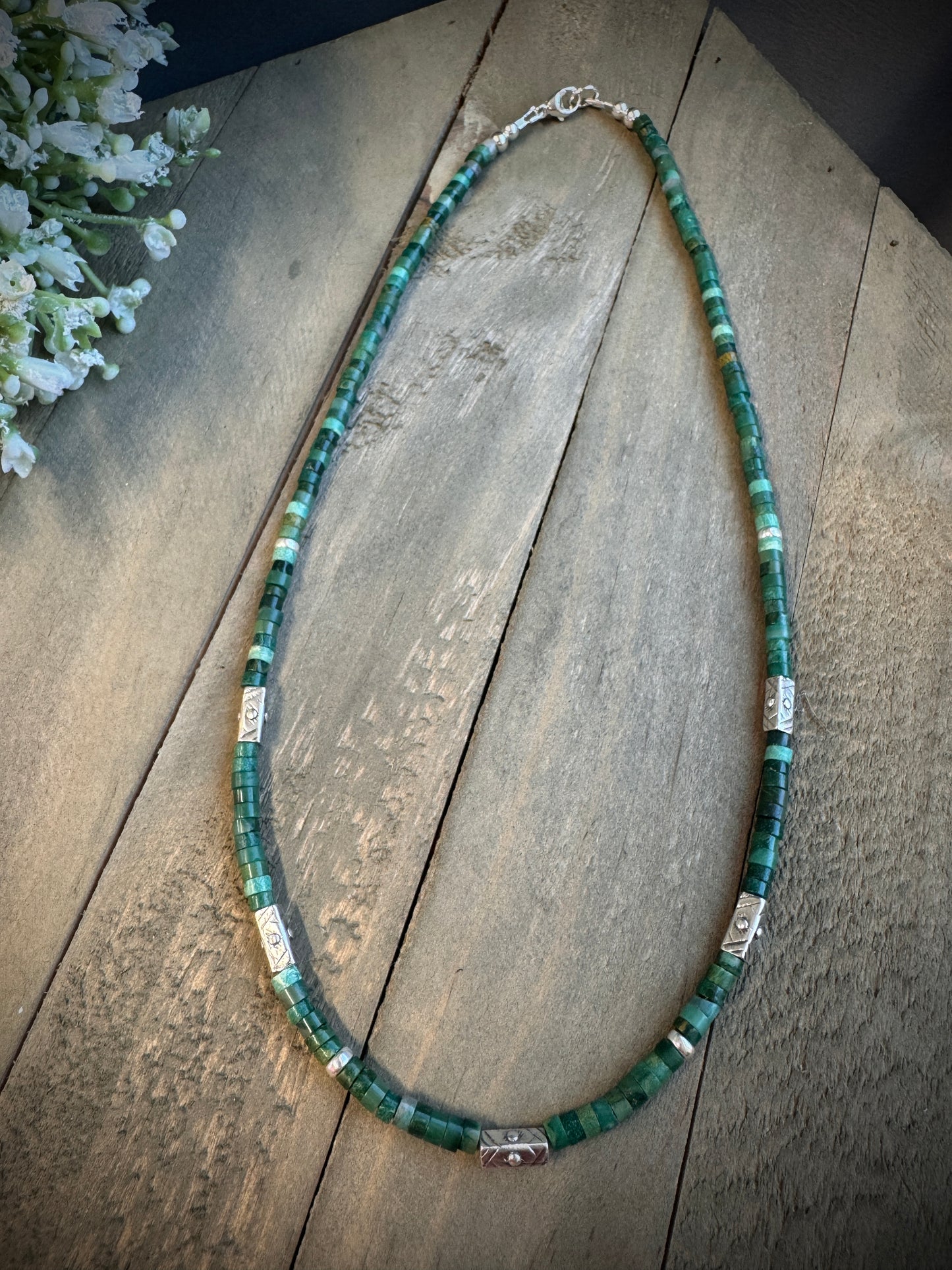 African Green Jade Necklace