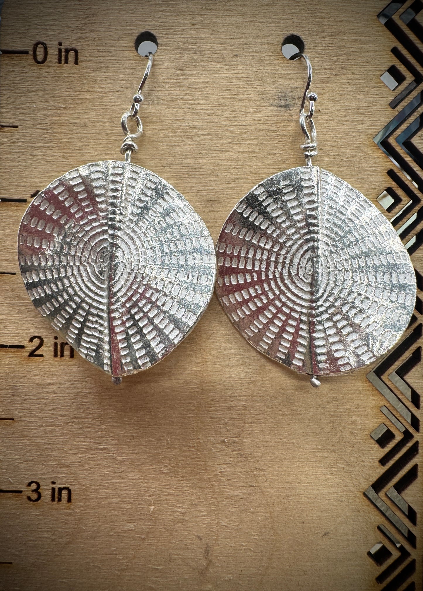 Thai Silver Earrings - Round