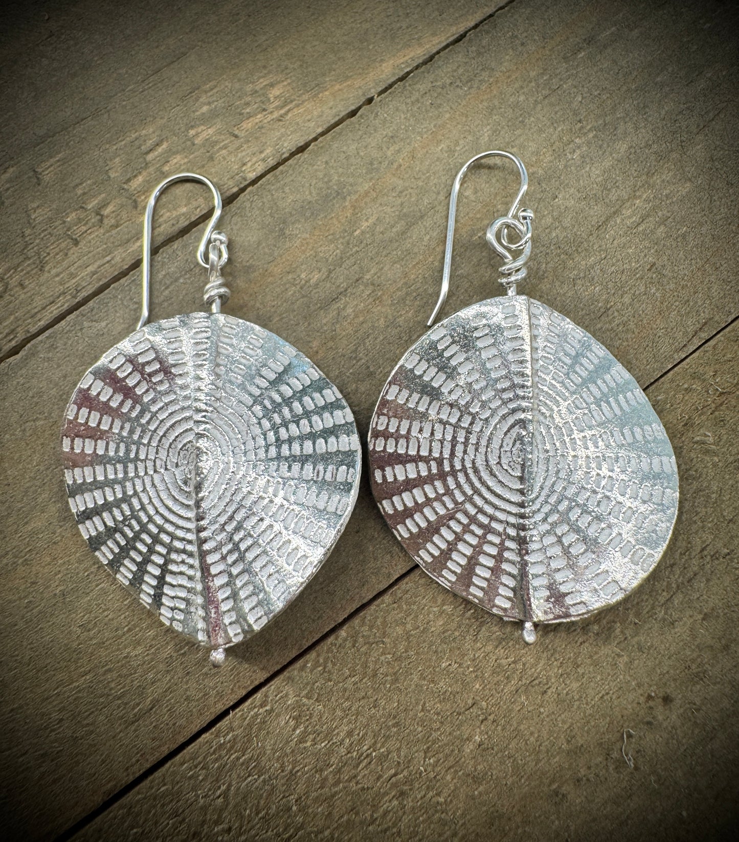 Thai Silver Earrings - Round