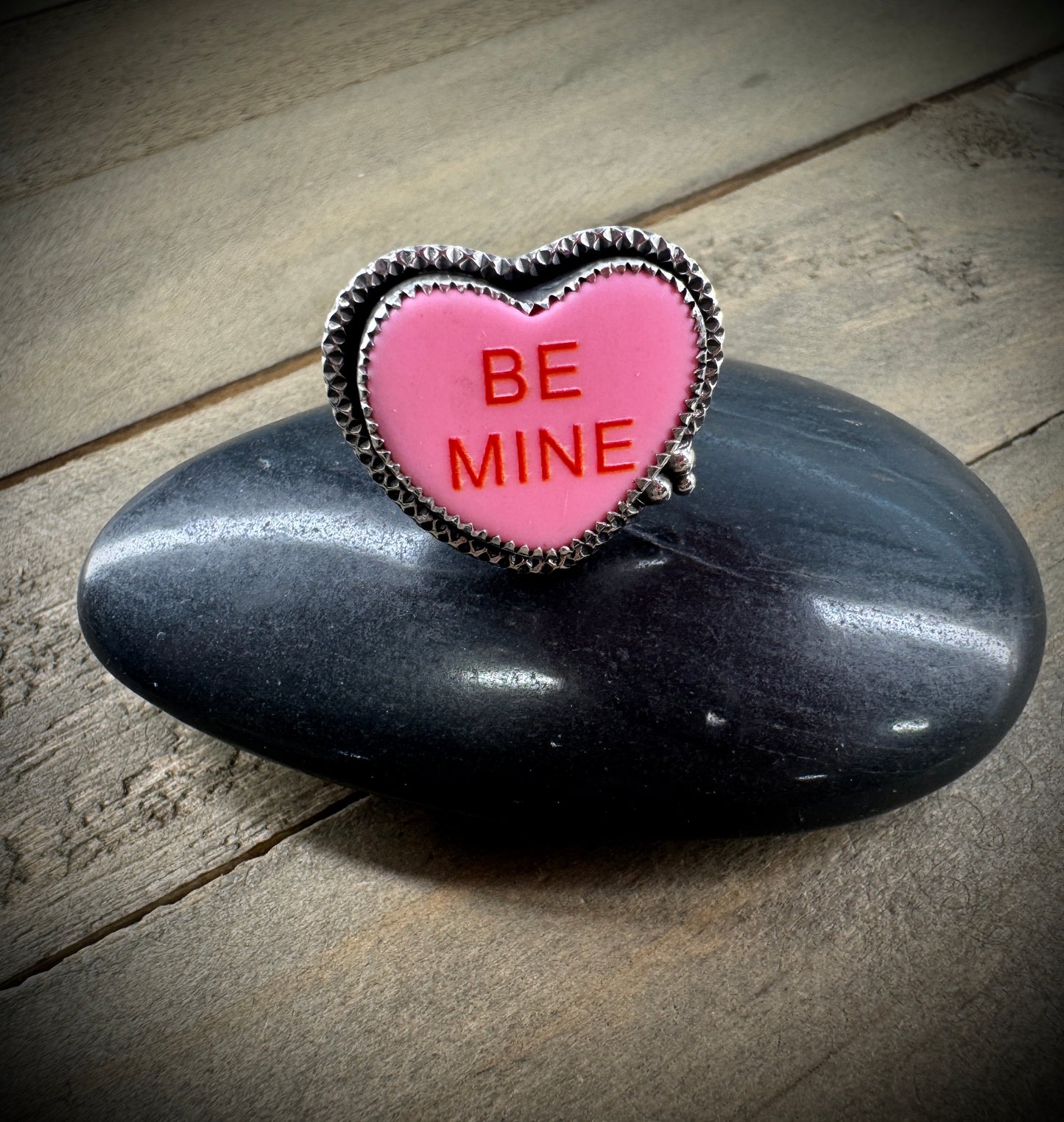 "Be Mine" Heart Ring - Pink