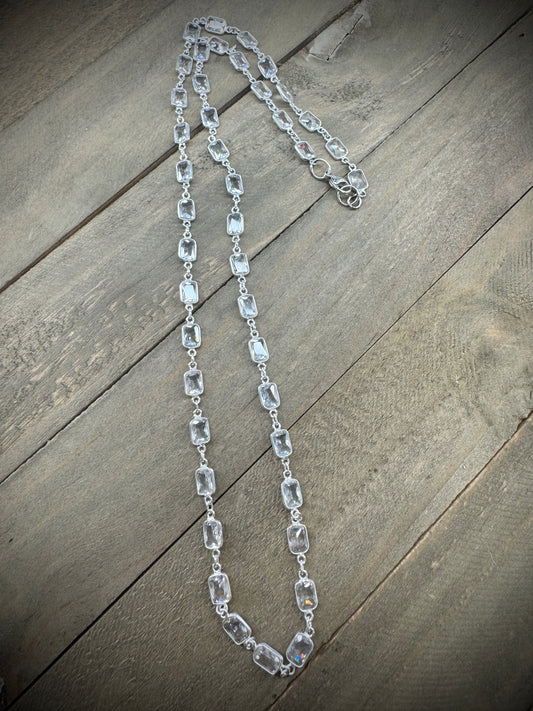 Sterling and Crystal Necklace