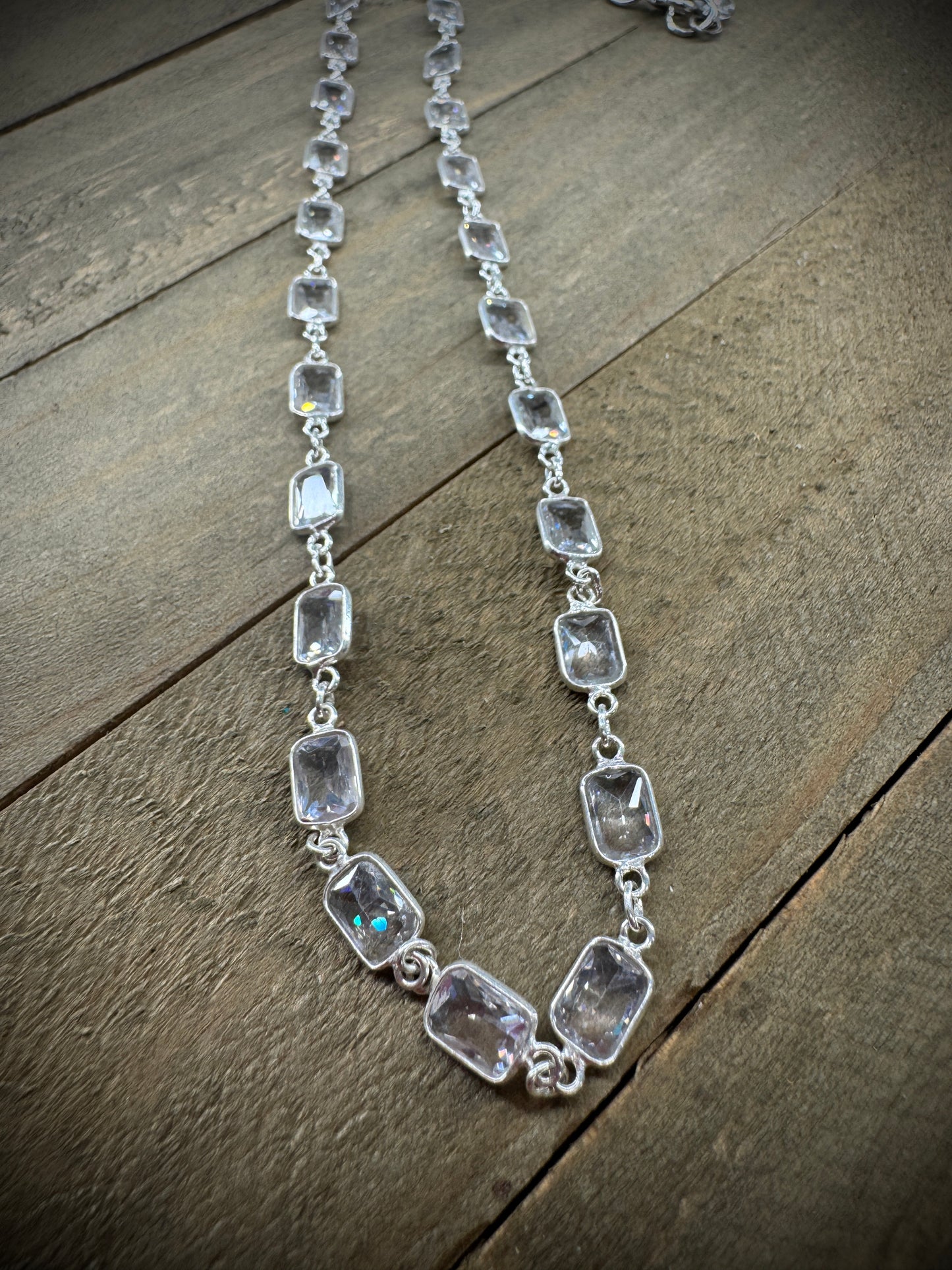 Sterling and Crystal Necklace
