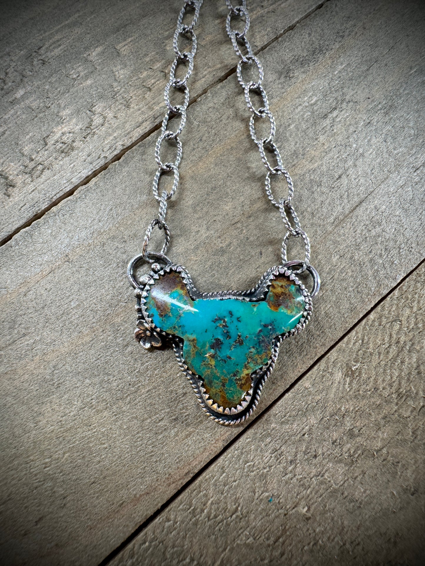 Turquoise Steer Necklace