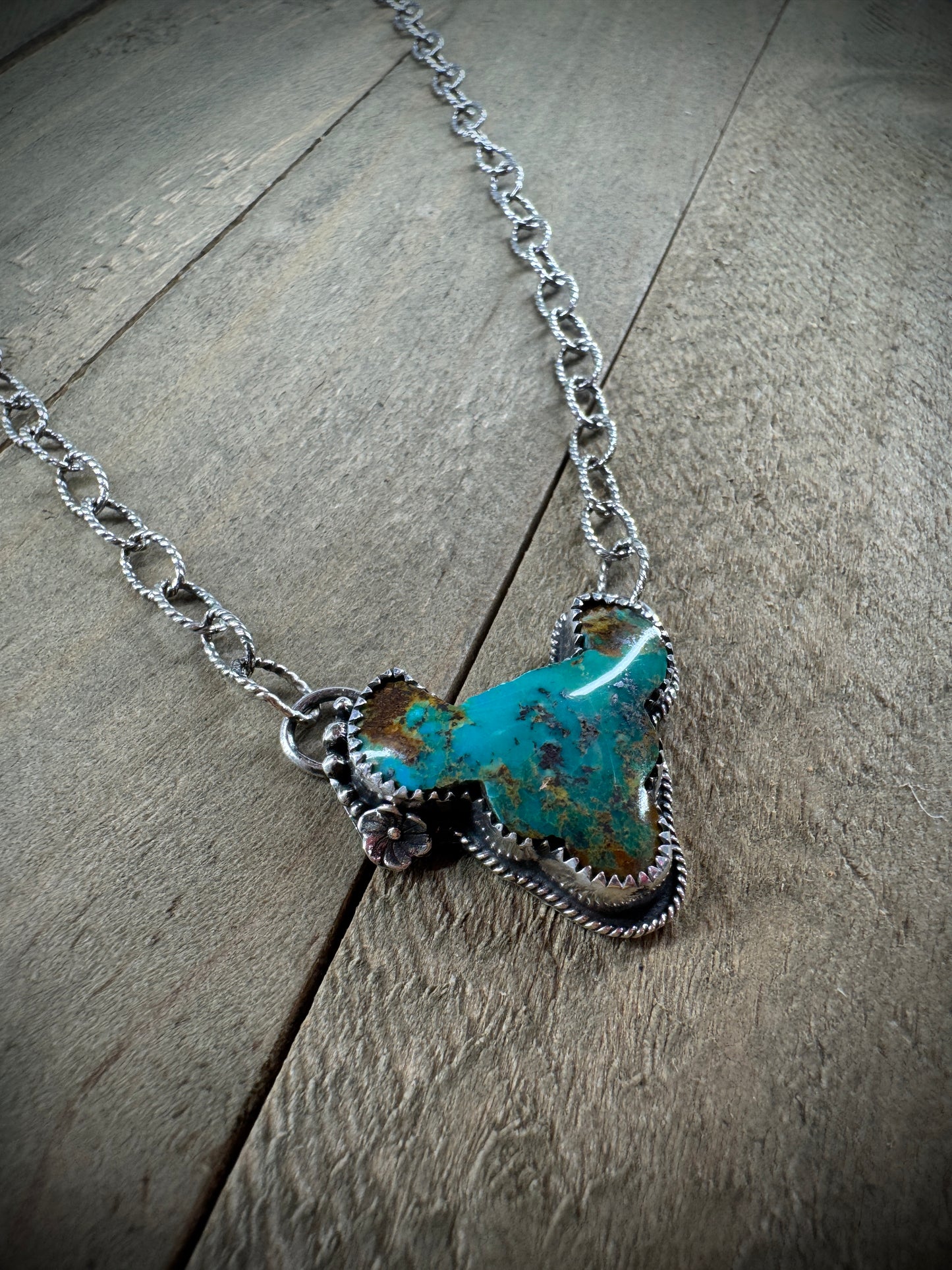 Turquoise Steer Necklace