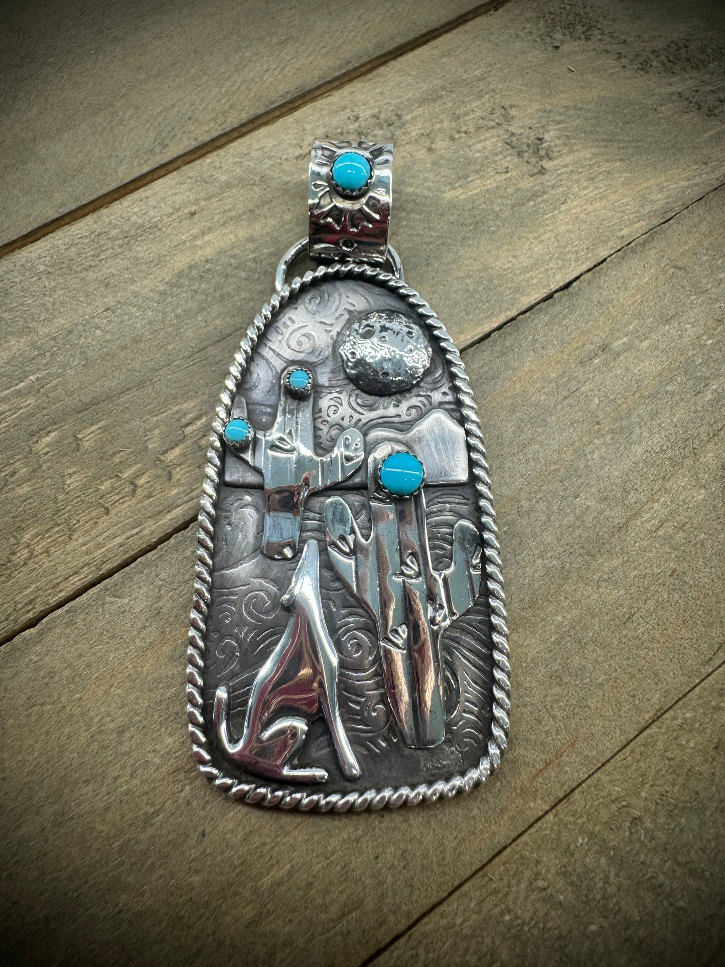 Howling at the Moon Pendant