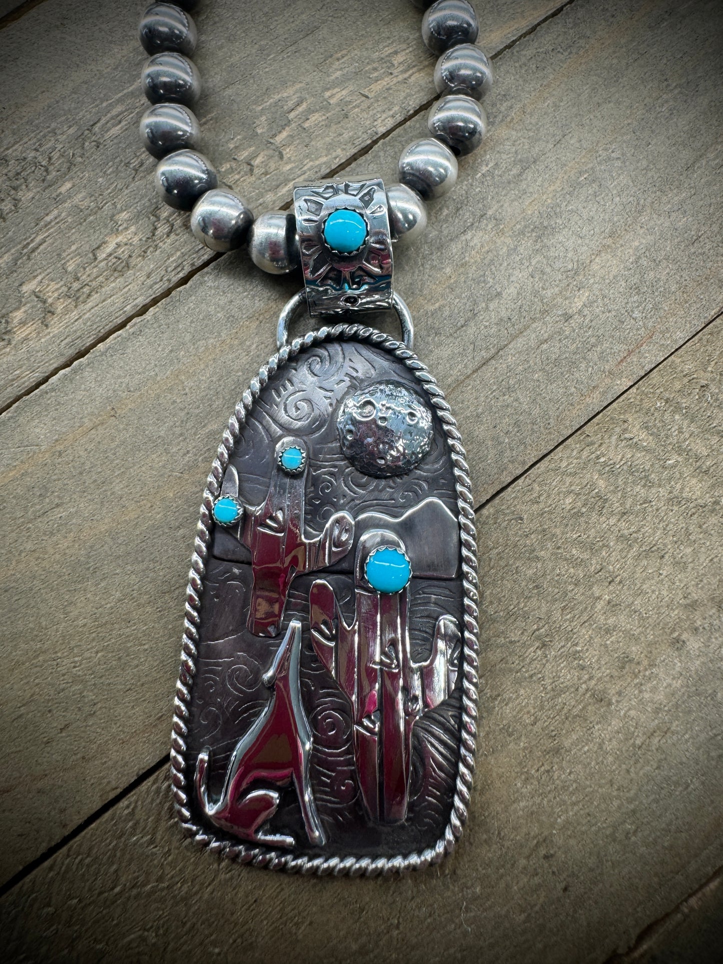 Howling at the Moon Pendant