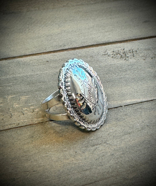 Oval Concho Ring