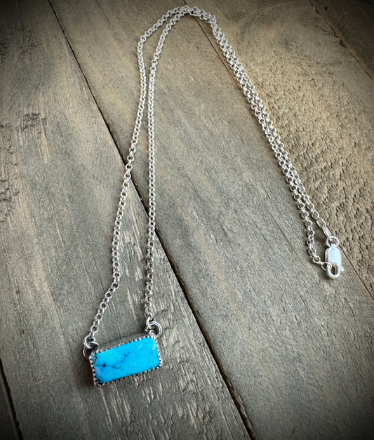 Turquoise Bar Necklace