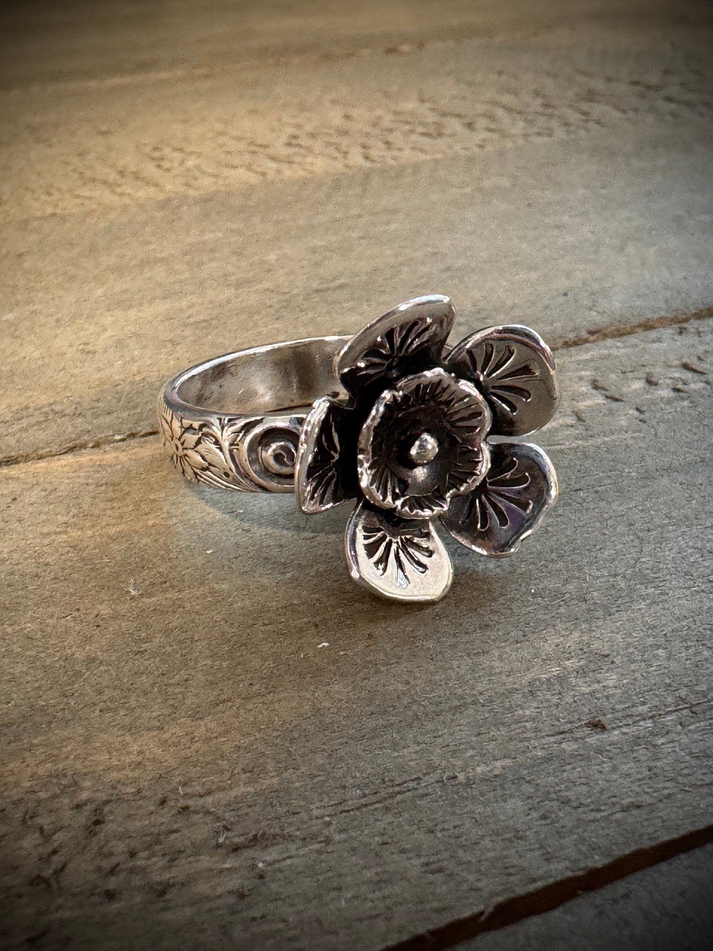 Large Floral Ring # 2